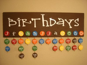 Cute Way To Remember Birthdays « Ally's Helpful Hints For Mommies